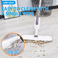 4-in-1 healthy long rod easy clean up shake head pressing water spray floor cleaning mop